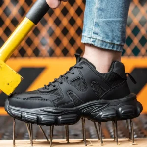 New Women Safety Shoes Anti-smash Anti-puncture Work Shoes Breathable Lightweight Work Sneakers Indestructible Women Shoes Boots