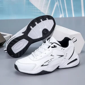 Men's sports running shoes fashion outdoor hiking casual shoes leather sneakers waterproof men's tennis men's shoes plus size 48