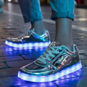 Size 35-46 Couples Womens&Mens Luminous Sneakers Glowing USB Charge Boys LED Shoes Girls Footwear LED Street Shoes Casual Shoes