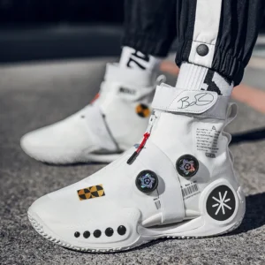 Four Season New Basketball Shoes Men's Luminous Sports Shoes Anti Slip, Shock-absorbing, Wear-resistant Practical Sneakers