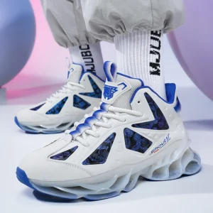 Breathable Blade Sneakers Men High Street Sports Shoes Brand Designer Leisure Shoes Shock Absorption Walking Shoes Made Footwear